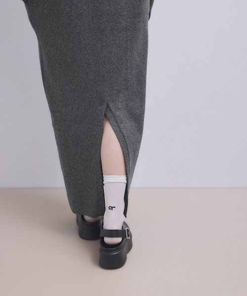 ADAM ET ROPE'（アダムエロペ）の「【WEB限定】2WAYニットポロワンピース（ワンピース・レディース・チャコール/グレー/ブラウン・F）」の15枚目の写真