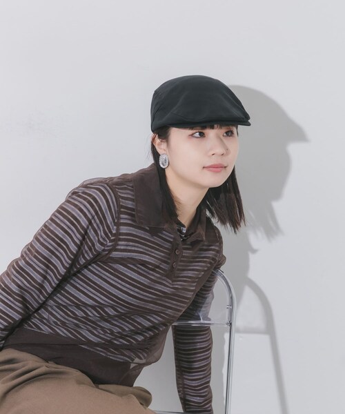 SMELLY（スメリー）の「ドロストハンチング（ハンチング/ベレー帽・レディース・BRN/BLK・-）」の5枚目の写真