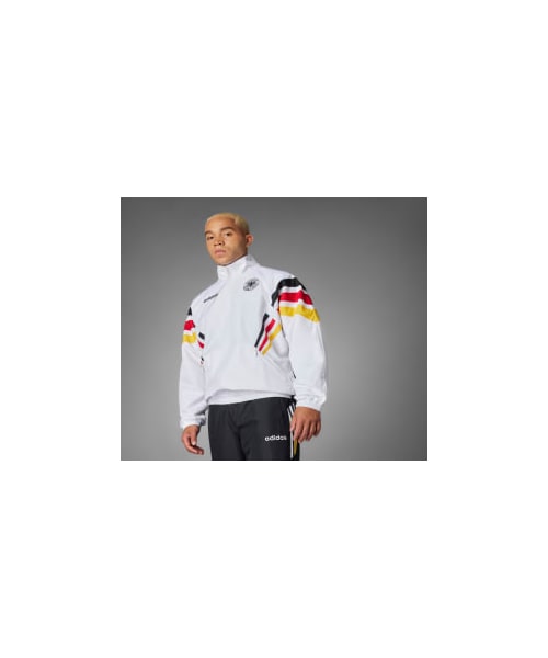 adidas（アディダス）の「ドイツ代表 1996 ウーブン トラックジャケット（トップス・メンズ・ホワイト・XS/M/XL/2XL/S/L/3XL/4XL/5XL/6XL/J/2XS/J/XS/J/S/J/M/J/L/J/XL/J/2XL/J/3XL/J/4XL/J/5XL）」の4枚目の写真