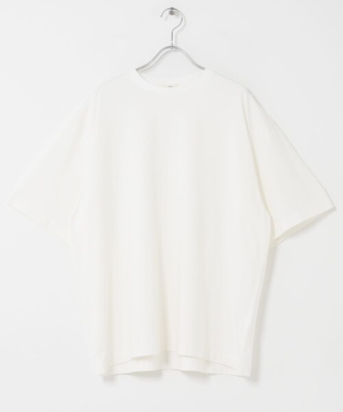 URBAN RESEARCH DOORS(アーバンリサーチドアーズ)の「awasa ブリーズジャージー Tシャツ(Tシャツ/カットソー・メンズ・WHITE/BLACK・1/2/3)」の1枚目の写真