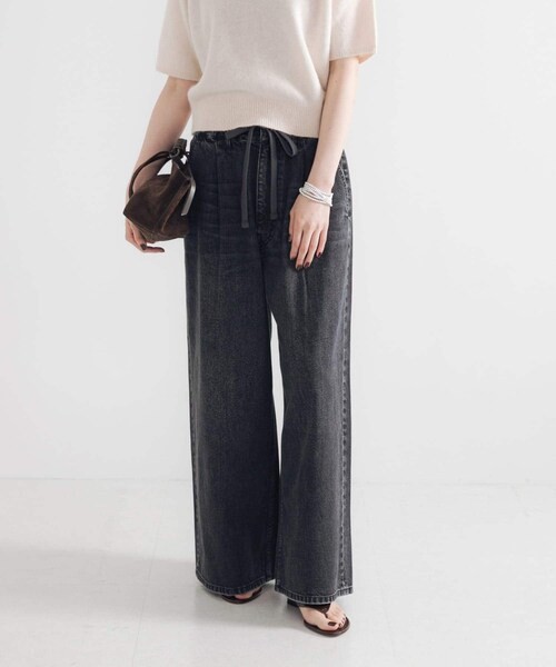 URBAN RESEARCH（アーバンリサーチ）の「デニムイージーワイドパンツ（デニムパンツ・レディース・BLUE/BLACK・36/38/40）」の17枚目の写真