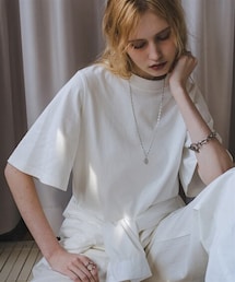 nissen | 綿１００％バスク素材ベルスリーブプルオーバー（UVカット）＜大きいサイズ有＞(Tシャツ/カットソー)