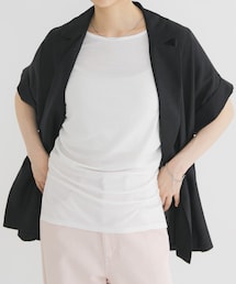 KBF | シャーリングスリットTEE(Tシャツ/カットソー)