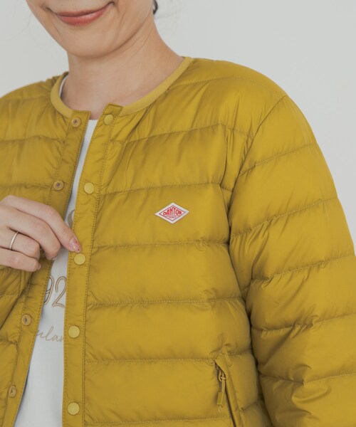 URBAN RESEARCH DOORS（アーバンリサーチドアーズ）の「DANTON　INNERDOWN CREWNECKJACKET（その他アウター・レディース・BLACK/OY.WHITE/SMOKY PINK/MUSTARD・S）」の10枚目の写真