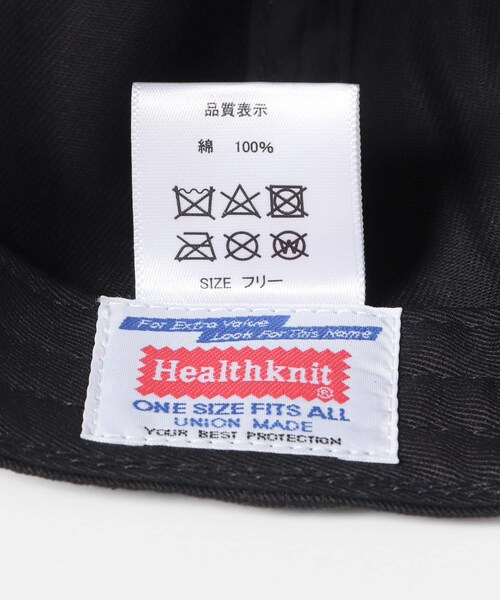 ITEMS URBANRESEARCH(アイテムズ アーバンリサーチ)の「Healthknit ロゴ刺繍 CAP(キャップ・メンズ・BLK/BEG/IDG BLU・-)」の8枚目の写真