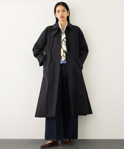 ROPE'（ロペ）の「ツイルクロスステンカラーコート（ステンカラーコート・レディース・ベージュ系/ネイビー・36/38）」の19枚目の写真