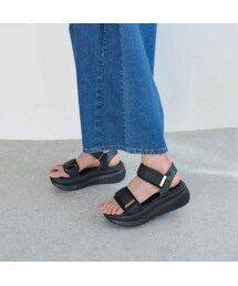 noyau | ノヤウ noyau 厚底サテンベルクロスポーツサンダル (サンダル)