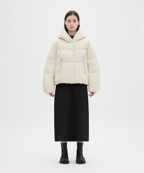 ADAM ET ROPE'(アダムエロペ)の「【J'aDoRe・店舗限定】【MIZUSAWA DOWN(水沢ダウン)】DOWN JACKET CAMELIA(ダウンジャケット/コート・レディース・ブラック/オフホワイト・M/S)」の14枚目の写真