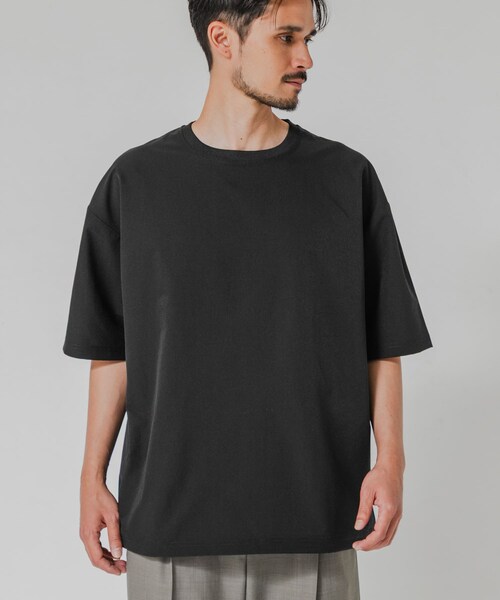 URBAN RESEARCH（アーバンリサーチ）の「『洗濯可/防シワ/撥水』COOL DOTS SHORT-SLEEVE T-SHIRTS（Tシャツ/カットソー・メンズ・BLACK/CHARCOAL/NAVY・M/L）」の5枚目の写真