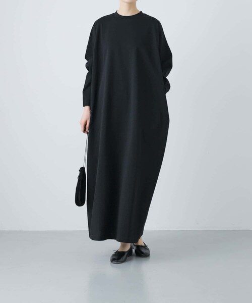 かぐれ（カグレ）の「『2サイズ展開』コットンポンチワイドワンピース（ワンピース・レディース・BLACK/NAVY・0/1）」の19枚目の写真