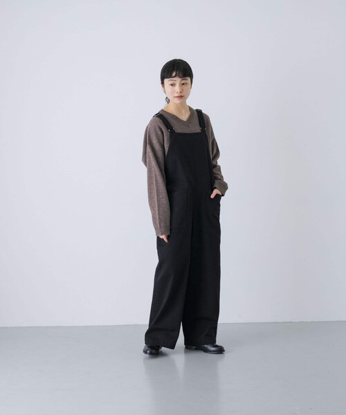 かぐれ（カグレ）の「バッククロスサロペット（サロペット/オーバーオール・レディース・OFF/INDIGO/BLACK・FREE）」の16枚目の写真