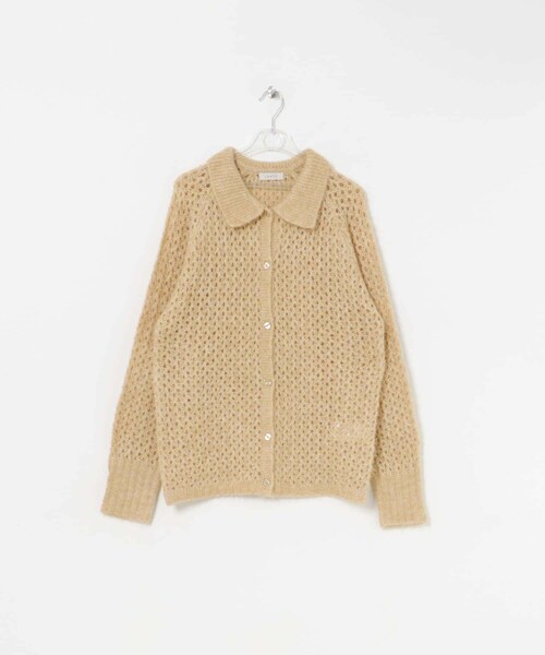 LAATO（ラート）の「mesh knit polo cardigan（カーディガン/ボレロ・レディース・ハニー/スチール・FREE）」の14枚目の写真