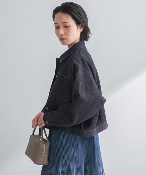 URBAN RESEARCH ROSSO（アーバンリサーチロッソ）の「デニムドルマンジャケット（デニムジャケット・レディース・WHITE/INDIGO・Free）」の17枚目の写真