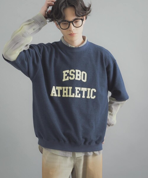 SENSE OF PLACE by URBAN RESEARCH（センスオブプレイスバイアーバンリサーチ）の「カレッジスウェットショートスリーブTシャツ（スウェット・メンズ・GRAY/NAVY/RED・M/L）」の19枚目の写真