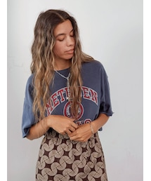 Ungrid | ビッグシルエットヴィンテージロゴTee(Tシャツ/カットソー)