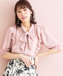 marun | 大きいサイズボータイリボンブラウスmarun(シャツ/ブラウス)