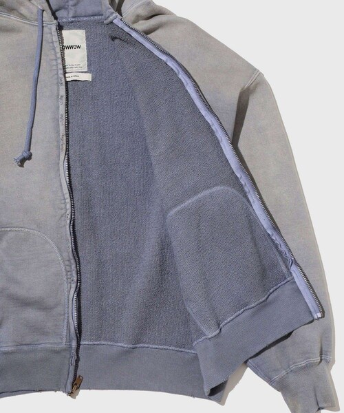 ADAM ET ROPE'(アダムエロペ)の「【BOWWOW/バウワウ】THE DITC JOURNAL ZIP HOODIE AGED(パーカー・メンズ・ネイビー系・L/M)」の9枚目の写真