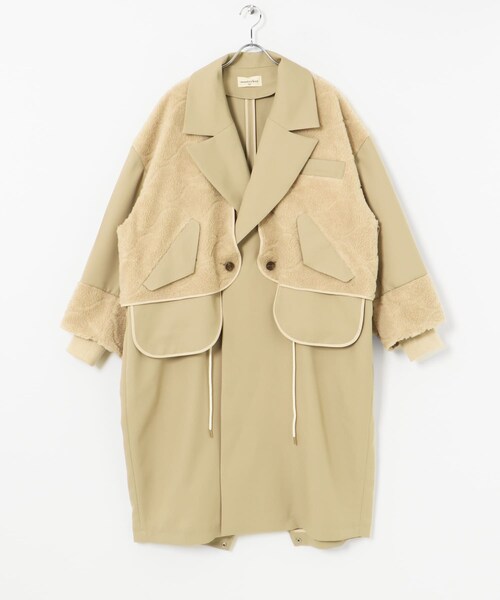 THE GOODLAND MARKET（ザグッドランドマーケット）の「master key　NEO（ステンカラーコート・メンズ・BEG/KAH・FREE）」の3枚目の写真