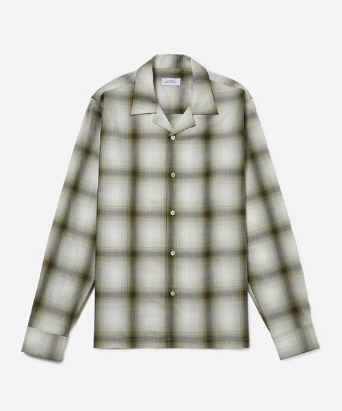 Saturdays NYC(サタデーズ ニューヨークシティ )の「Marco Plaid Ls Shirt(シャツ/ブラウス・メンズ・ベージュ/ダークグリーン・L/M/S/XL/XS)」の11枚目の写真