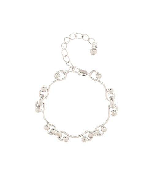 EMODA（エモダ）の「ボールウェーブチェーンブレスレット（ブレスレット・レディース・シルバー/ゴールド・F）」の3枚目の写真