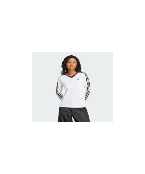 adidasフットボールVネック長袖ポロシャツ セール】アディカラー フットボール ジャカード Vネック 長袖