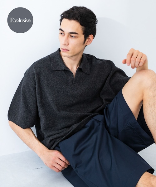 別注』crepuscule×URBAN RESEARCH Linen Skipper Polo 【公式通販】