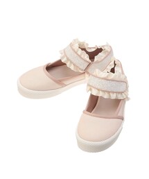 merry jenny | グリッターベルクロフリルシューズ(スニーカー)