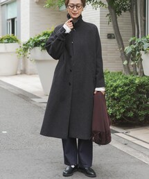 URBAN RESEARCH DOORS | ウール100バルマカーンコート(ステンカラーコート)