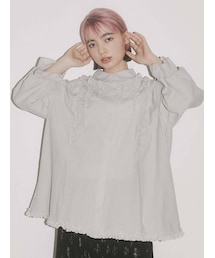 merry jenny | スタンドカラーフリルブラウス(シャツ/ブラウス)