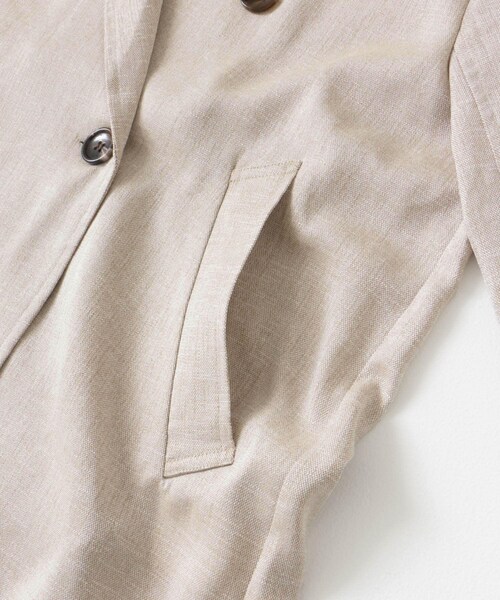 ITEMS URBANRESEARCH（アイテムズ アーバンリサーチ）の「リネンライクジャケット（テーラードジャケット・レディース・L.BEG/BRN・FREE）」の19枚目の写真