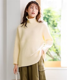 nissen | ゆるシルエット切替ニットプルオーバー(ニット/セーター)