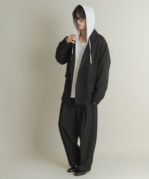 SENSE OF PLACE by URBAN RESEARCH（センスオブプレイスバイアーバンリサーチ）の「ダブルルーズテーラードジャケット（テーラードジャケット・メンズ・BLACK/BROWN/BRN CHECK・M/L）」の14枚目の写真