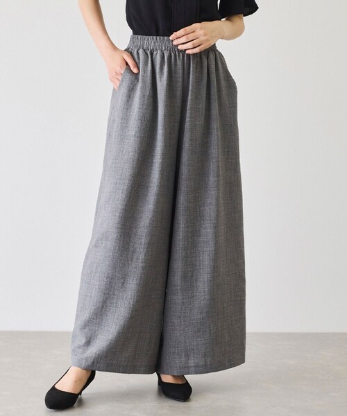 Jayro（ジャイロ）の「麻ライクパンツ（スラックス・レディース・ブラック/グレー/ブルー・F）」の18枚目の写真