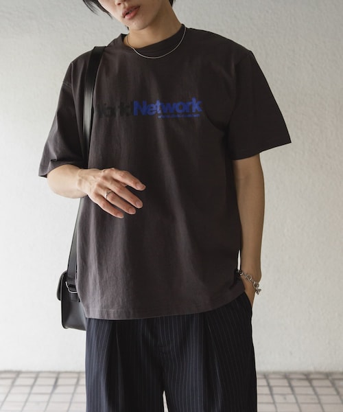 SENSE OF PLACE by URBAN RESEARCH（センスオブプレイスバイアーバンリサーチ）の「company logo short-sleeve t-shirts A（Tシャツ/カットソー・メンズ・OFF WHITE/CHARCOAL/LIME・M/L）」の2枚目の写真