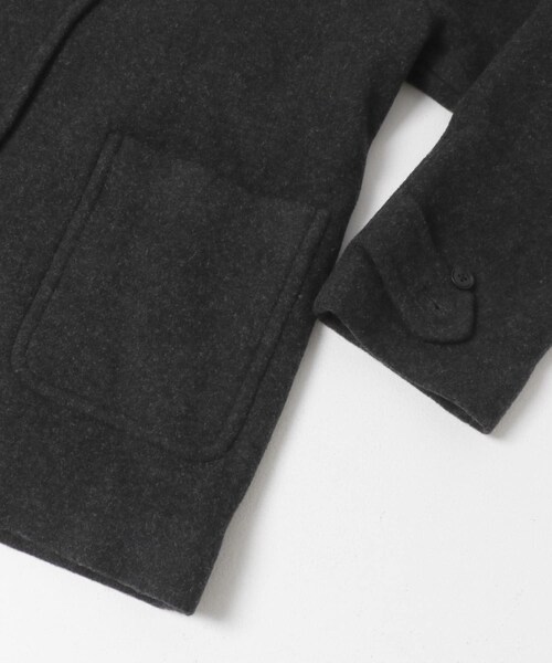 URBAN RESEARCH DOORS(アーバンリサーチドアーズ)の「エアリーウールフードコート(テーラードジャケット・レディース・杢CHARCOAL/杢GREGE・Free)」の5枚目の写真