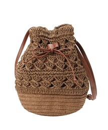 dazzlin | ストロー巾着バッグ(ハンドバッグ)