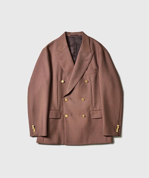 ADAM ET ROPE'(アダムエロペ)の「【KAPTAIN SUNSHINE/キャプテンサンシャイン】Double-breasted Blazer(テーラードジャケット・メンズ・ブラウン・3/4)」の2枚目の写真