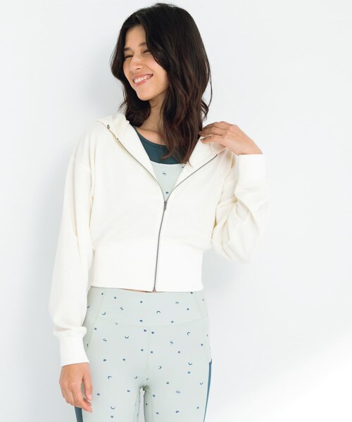 URBAN RESEARCH Sonny Label（アーバンリサーチサニーレーベル）の「SLAB　Short Zip Parka（パーカー・レディース・オフ/オートミール/杢グレー・FREE）」の6枚目の写真