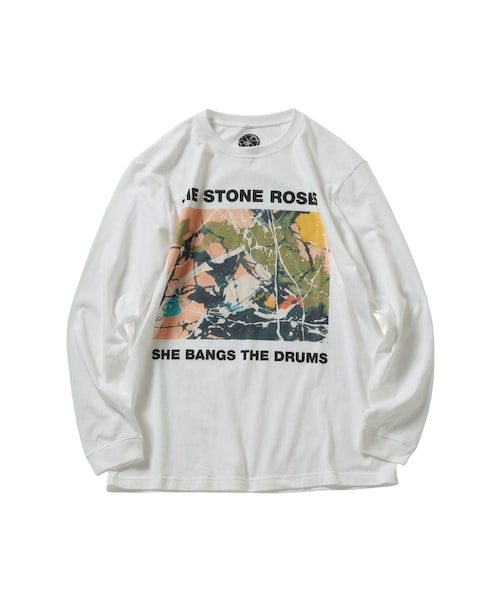 bonjour records（ボンジュールレコーズ）の「The Stone Roses/ザ・ストーン・ローゼス for bonjour records Official Long Sleeve T-shirt（Tシャツ/カットソー・レディース・ホワイト/ホワイト系/オフホワイト/キナリ・L/M/XL）」の10枚目の写真