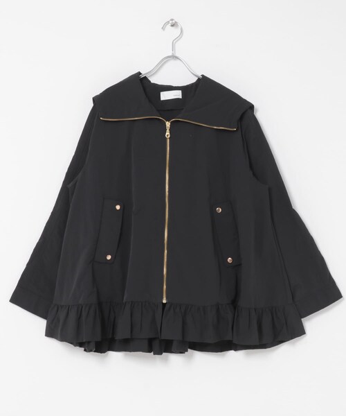 URBAN RESEARCH ROSSO（アーバンリサーチロッソ）の「Mewl　フリルマウンテンパーカー（マウンテンパーカー・レディース・BEIGE/BLACK・Free）」の4枚目の写真