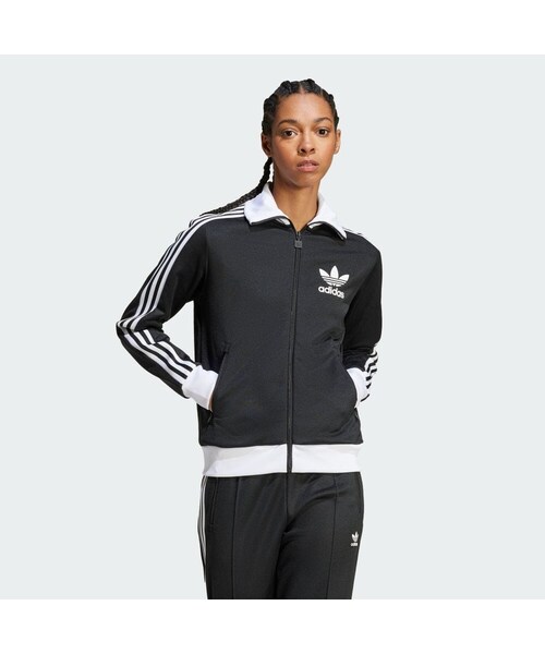 adidas(アディダス)の「クラシック トラックトップ(トップス・レディース・ブラック/ミネラルグリーン/ダークブルー/ブルー/グリーン/ホワイト・XS/S/M/L/XL/2XL/J/3XL/3XL/5XL/J/XS/J/S/J/M/J/L/J/XL/J/2XL)」の1枚目の写真