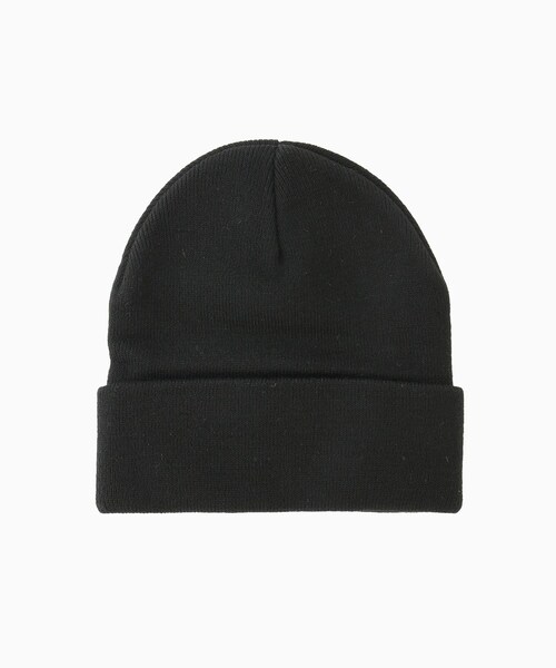 ADAM ET ROPE'（アダムエロペ）の「【WALK IN PARIS/ウォーク イン パリス】Black signature beanie（ニットキャップ/ビーニー・メンズ・ブラック・F）」の6枚目の写真