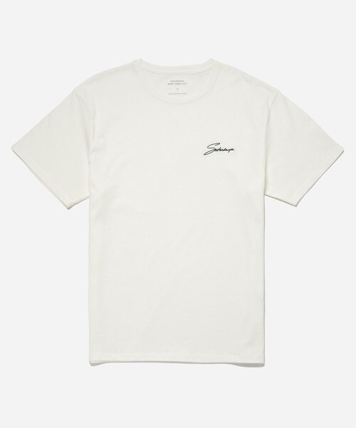 Saturdays NYC（サタデーズ ニューヨークシティ ）の「SIGNATURE STANDARD SHORT SLEEVE TEE（Tシャツ/カットソー・レディース・ブラック/ホワイト/グリーン/パープル・L/M/S/XL/XS/XXL）」の12枚目の写真