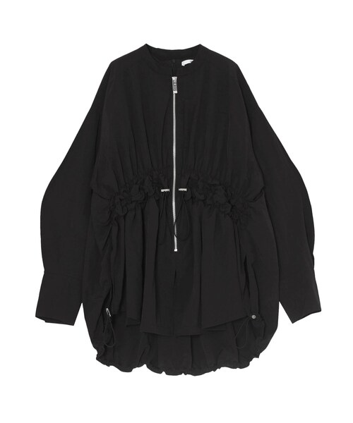 UN3D.（アンスリード）の「WAVE SHIRRING 2WAY SH【セットアップ着用