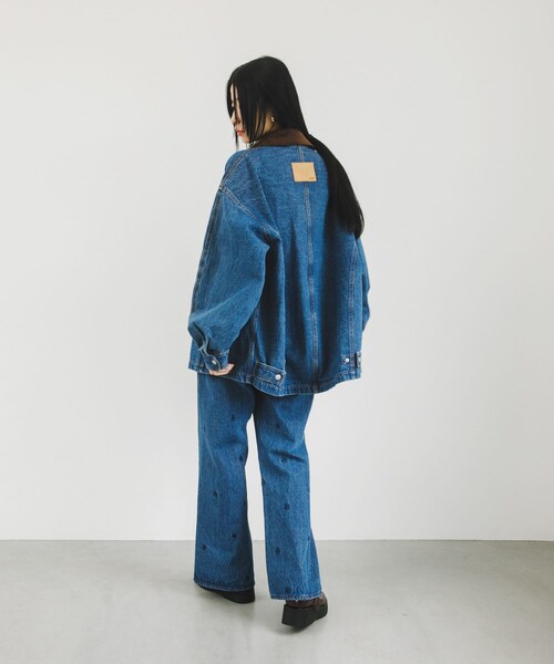 KBF（ケイビーエフ）の「2WAYカラーデニムブルゾン（ブルゾン