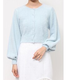 MERCURYDUO | ミニシャギーロングスリーブニットカーディガン(カーディガン/ボレロ)