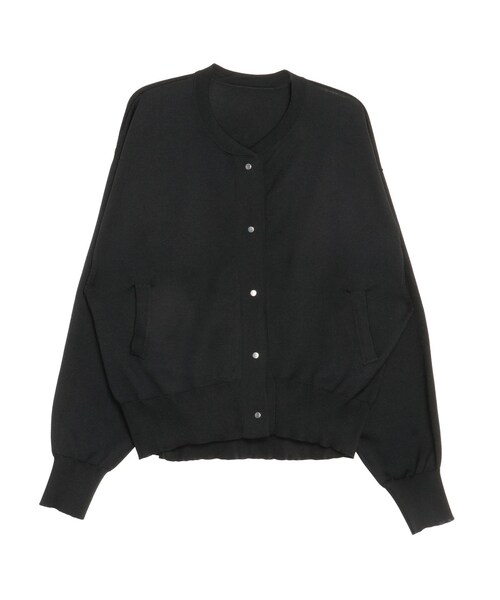 ELENDEEK（エレンディーク）の「KNIT BLOUSON（ブルゾン・レディース・オフホワイト/ブラック/レッド・F）」の5枚目の写真