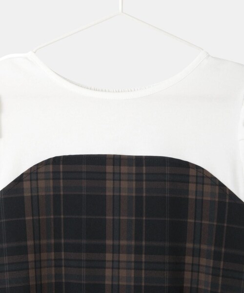 ROPE' PICNIC（ロペピクニック）の「【KIDS/キッズ】ドッキングチェックワンピース/リンクコーデ（ワンピース・キッズ・ブラック系/ネイビー系・L/M/S）」の10枚目の写真