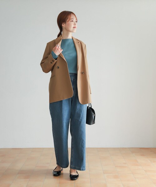 URBAN RESEARCH DOORS（アーバンリサーチドアーズ）の「『セットアップ対応』 フロントタックストレートデニム（デニムパンツ・レディース・BLACK/INDIGO・S/M）」の17枚目の写真