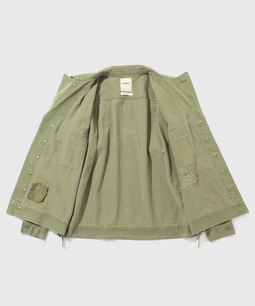 ADAM ET ROPE'（アダムエロペ）の「【BOWWOW/バウワウ】M41 HBT JK（ミリタリージャケット・メンズ・オリーブ・L/M）」の10枚目の写真